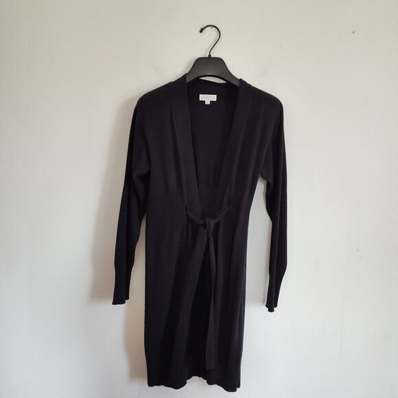 Ladies SZ S Joseph A Black Duster Cardigan - Picture 1 of 4